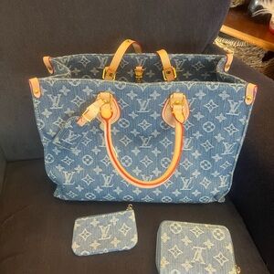 Louis Vuitton Denim style Monogram Tote